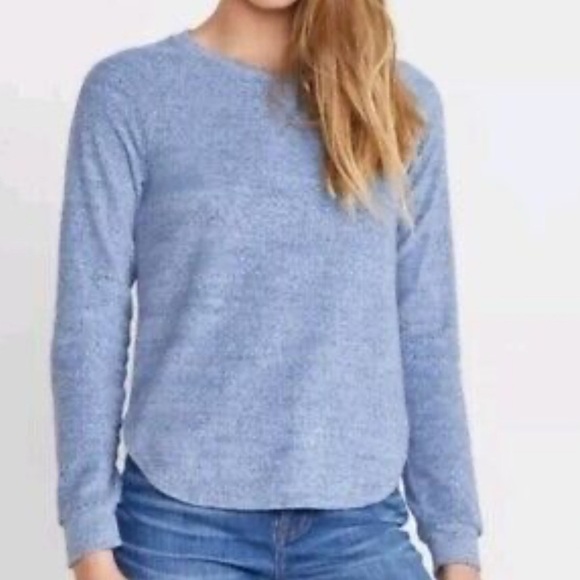 Marine Layer Tops - Marine Layer Women’s Somers Sweatshirt Blue size M Terry Long Sleeves Top